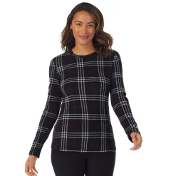 Fleecewear With Stretch Long Sleeve Crew TALL Women Petite + Tall|Long Sleeves