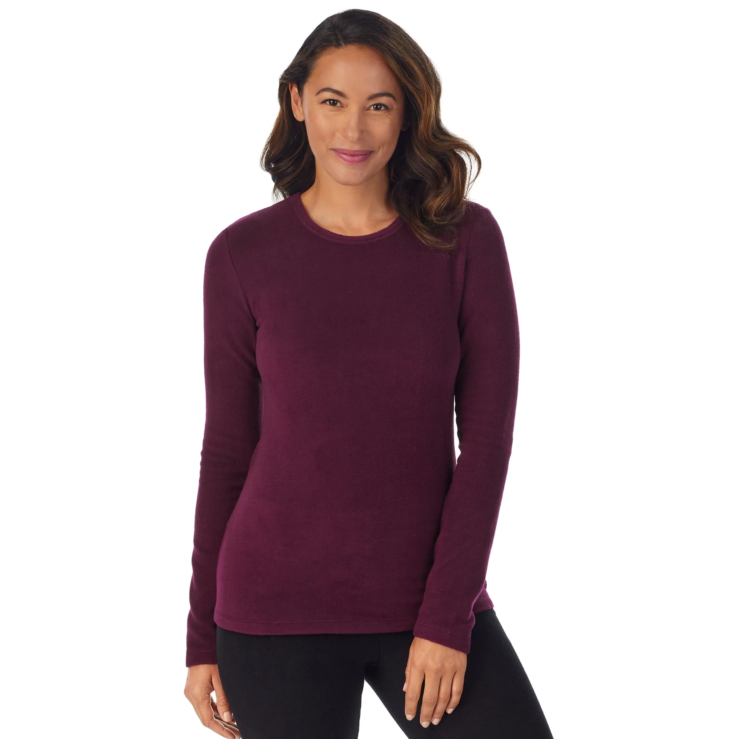Fleecewear With Stretch Long Sleeve Crew TALL Women Petite + Tall|Long Sleeves