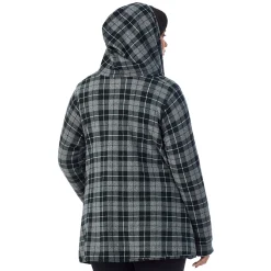 Hot Fleecewear With Stretch Long Sleeve Hooded Wrap PLUS Women Plus Size|Lounge
