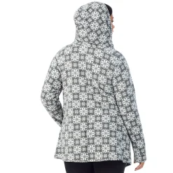 Hot Fleecewear With Stretch Long Sleeve Hooded Wrap PLUS Women Plus Size|Lounge