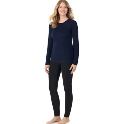 Online Fleecewear With Stretch Long Sleeve Crew PETITE Women Petite + Tall|Long Sleeves