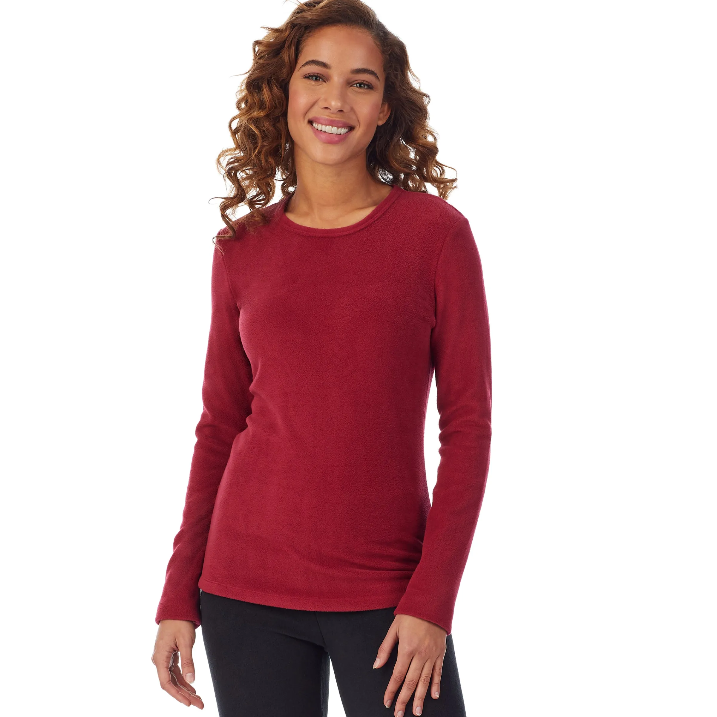 Online Fleecewear With Stretch Long Sleeve Crew PETITE Women Petite + Tall|Long Sleeves