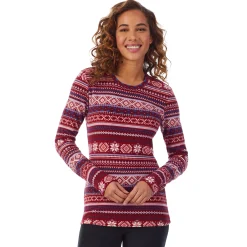 Online Fleecewear With Stretch Long Sleeve Crew PETITE Women Petite + Tall|Long Sleeves