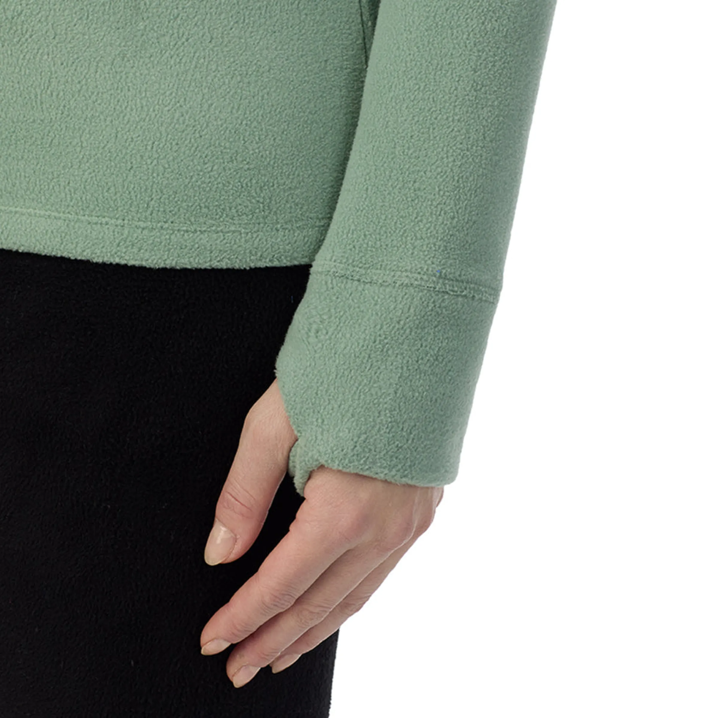 Online Fleecewear With Stretch Long Sleeve Half Zip Hoodie Women Lounge|Long Sleeves