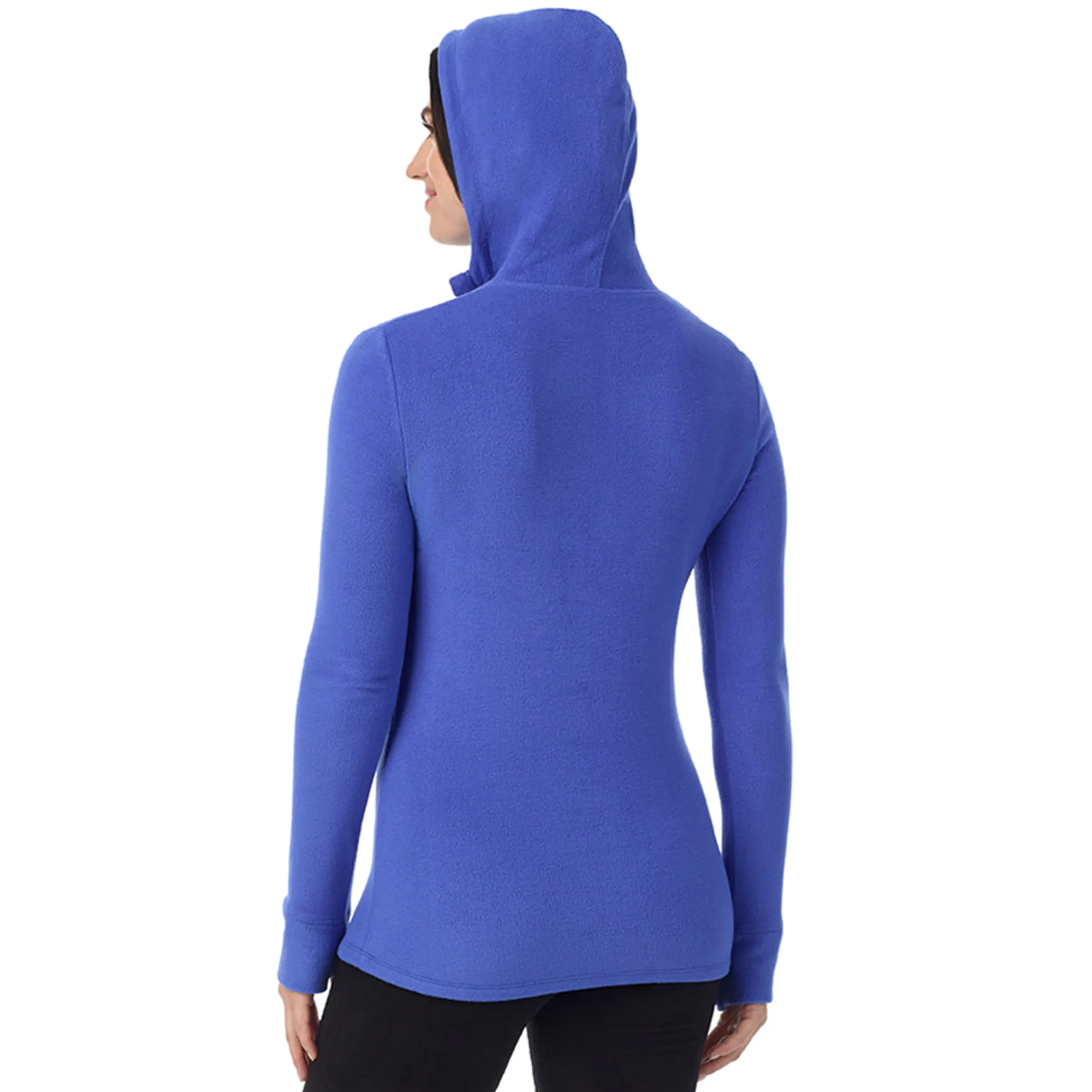 Online Fleecewear With Stretch Long Sleeve Half Zip Hoodie Women Lounge|Long Sleeves