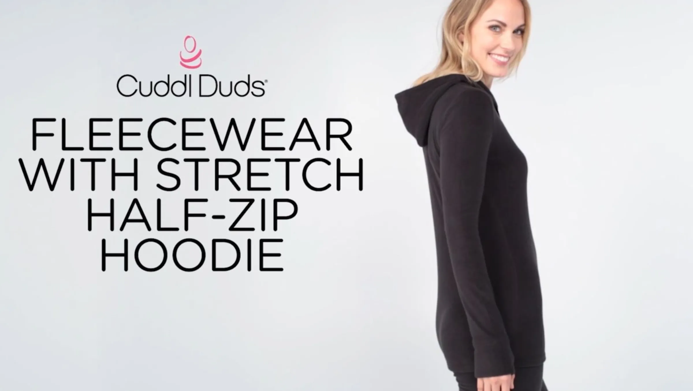 Online Fleecewear With Stretch Long Sleeve Half Zip Hoodie Women Lounge|Long Sleeves