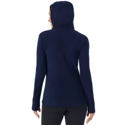 Online Fleecewear With Stretch Long Sleeve Half Zip Hoodie Women Lounge|Long Sleeves