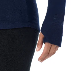 Online Fleecewear With Stretch Long Sleeve Half Zip Hoodie Women Lounge|Long Sleeves