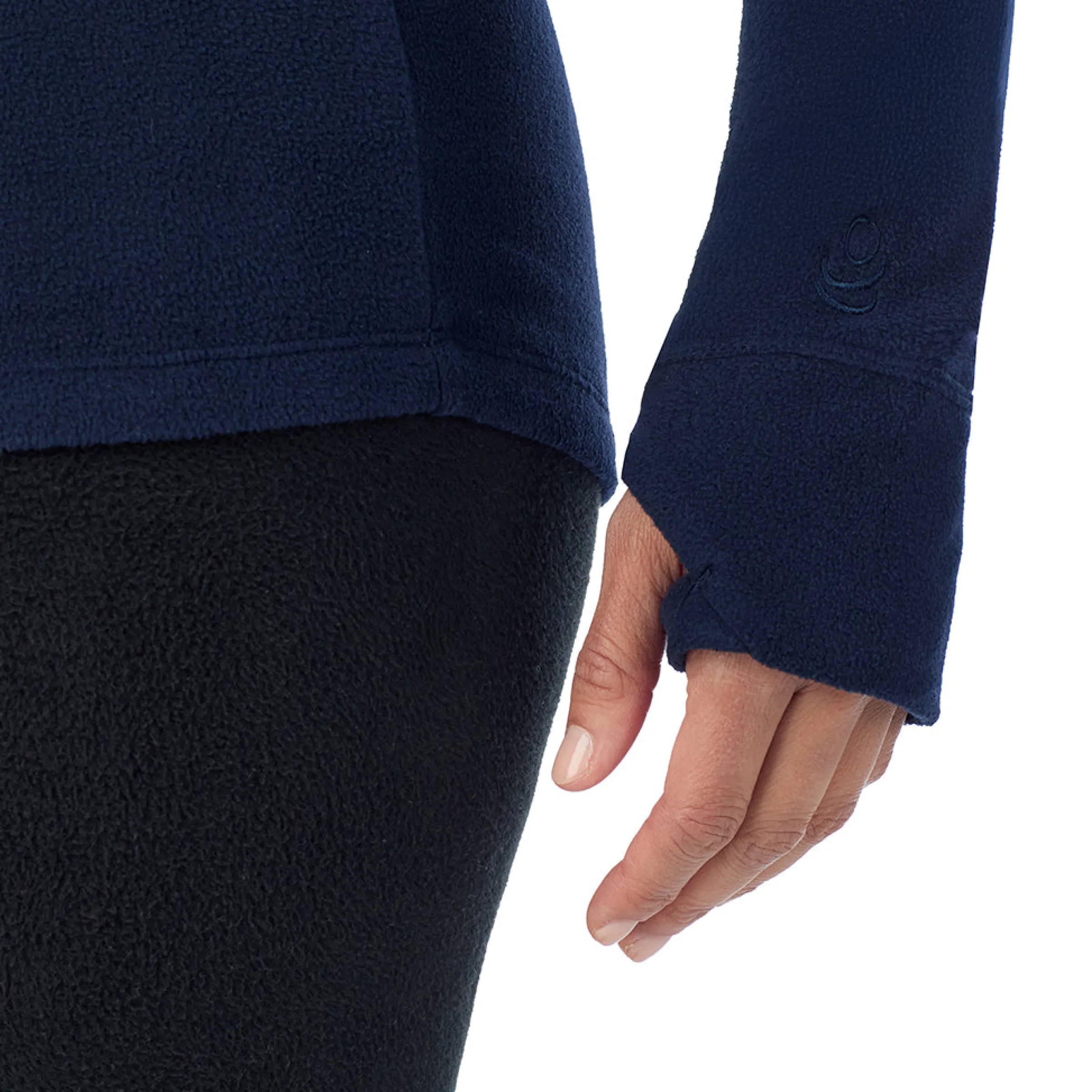 Online Fleecewear With Stretch Long Sleeve Half Zip Hoodie Women Lounge|Long Sleeves