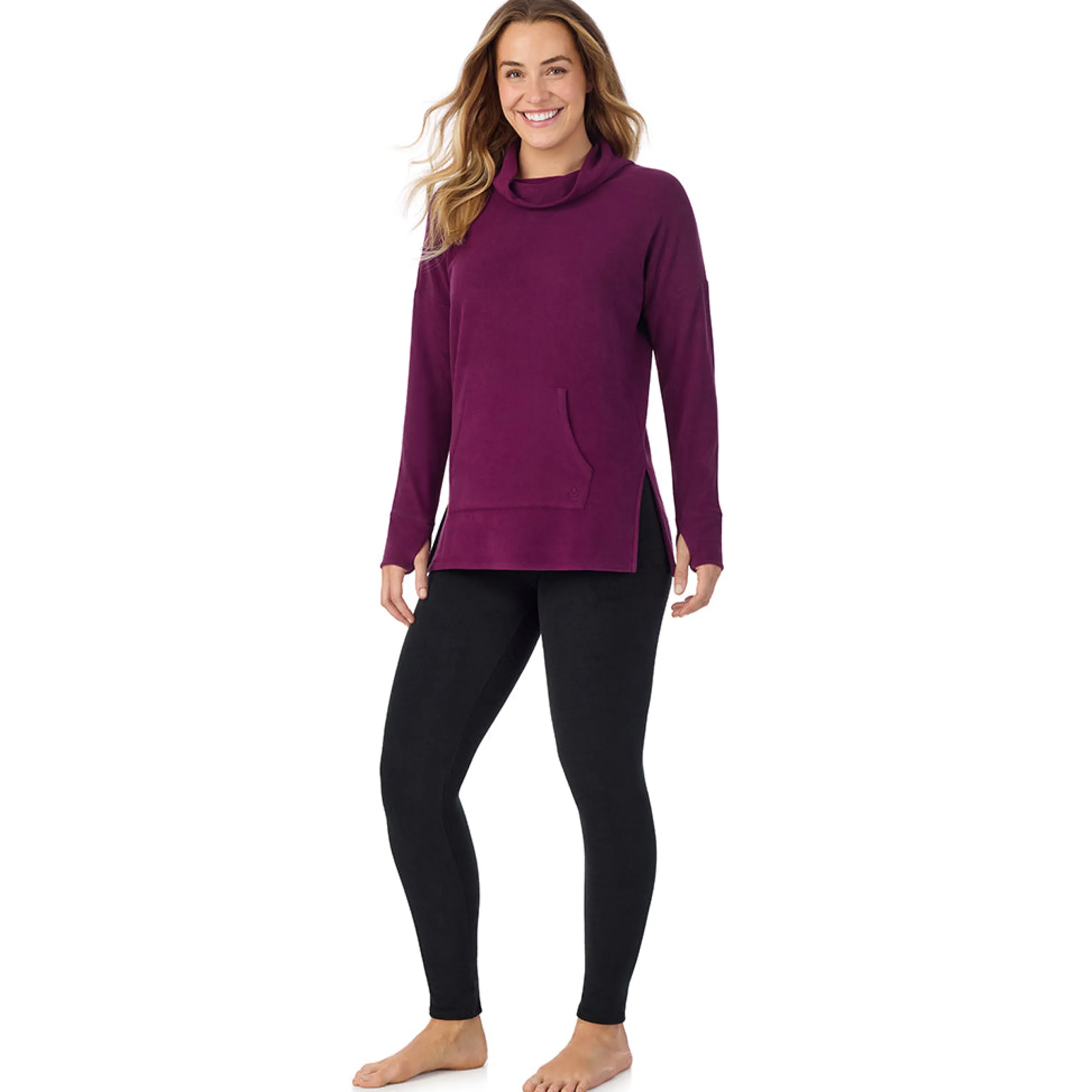 Sale Fleecewear With Stretch Long Sleeve Tunic Women Lounge|Long Sleeves