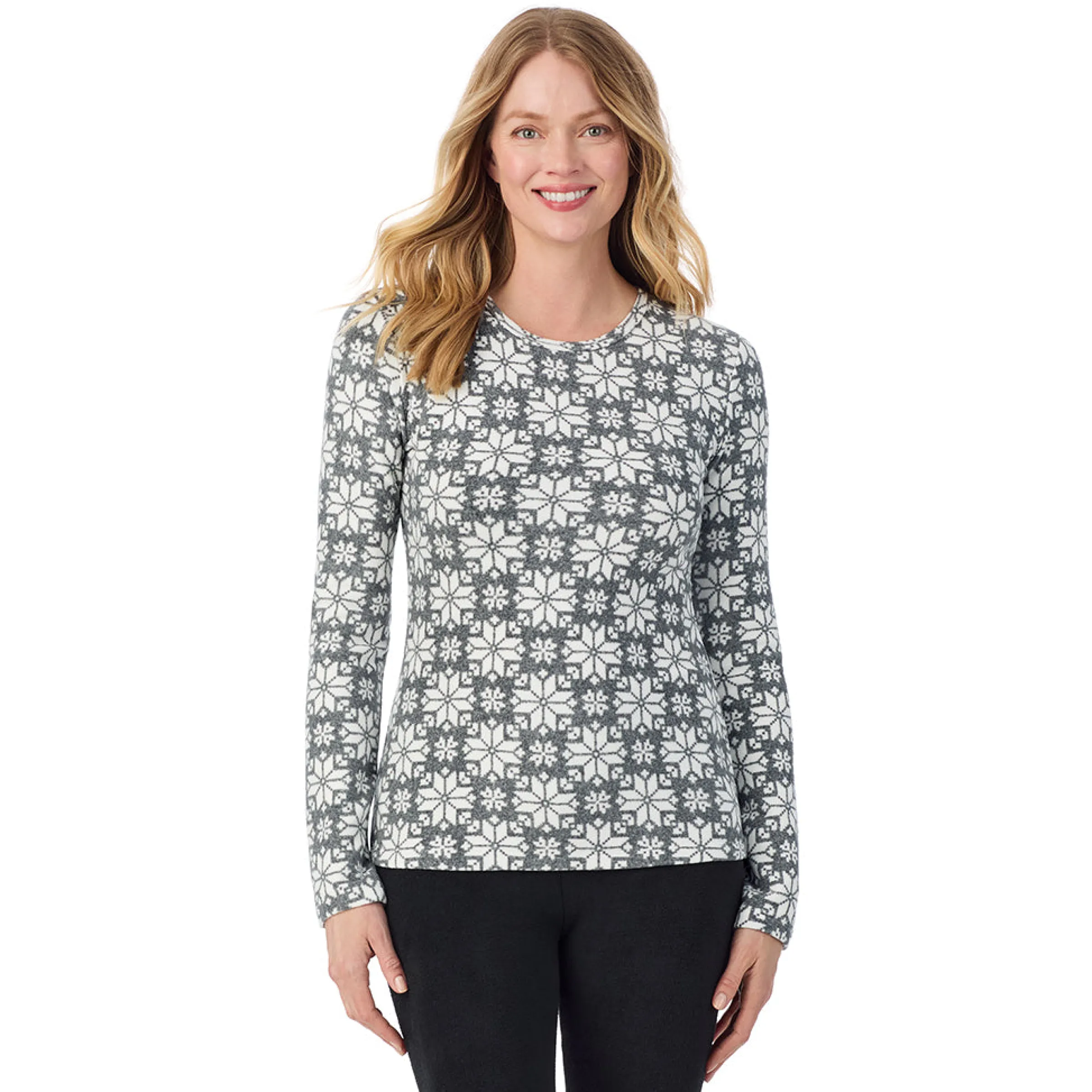 Outlet Fleecewear With Stretch Long Sleeve Crew Women Long Sleeves