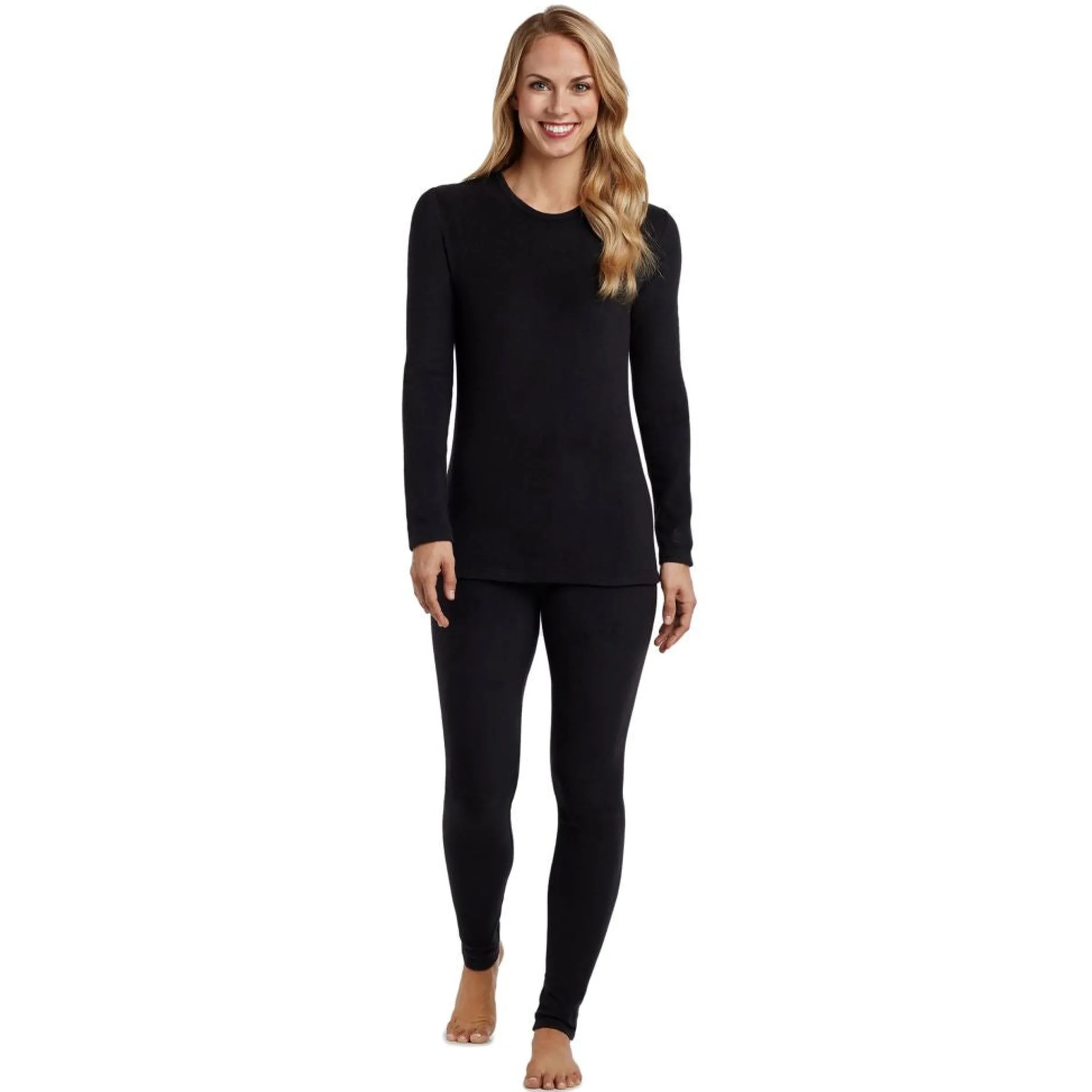 Outlet Fleecewear With Stretch Long Sleeve Crew Women Long Sleeves