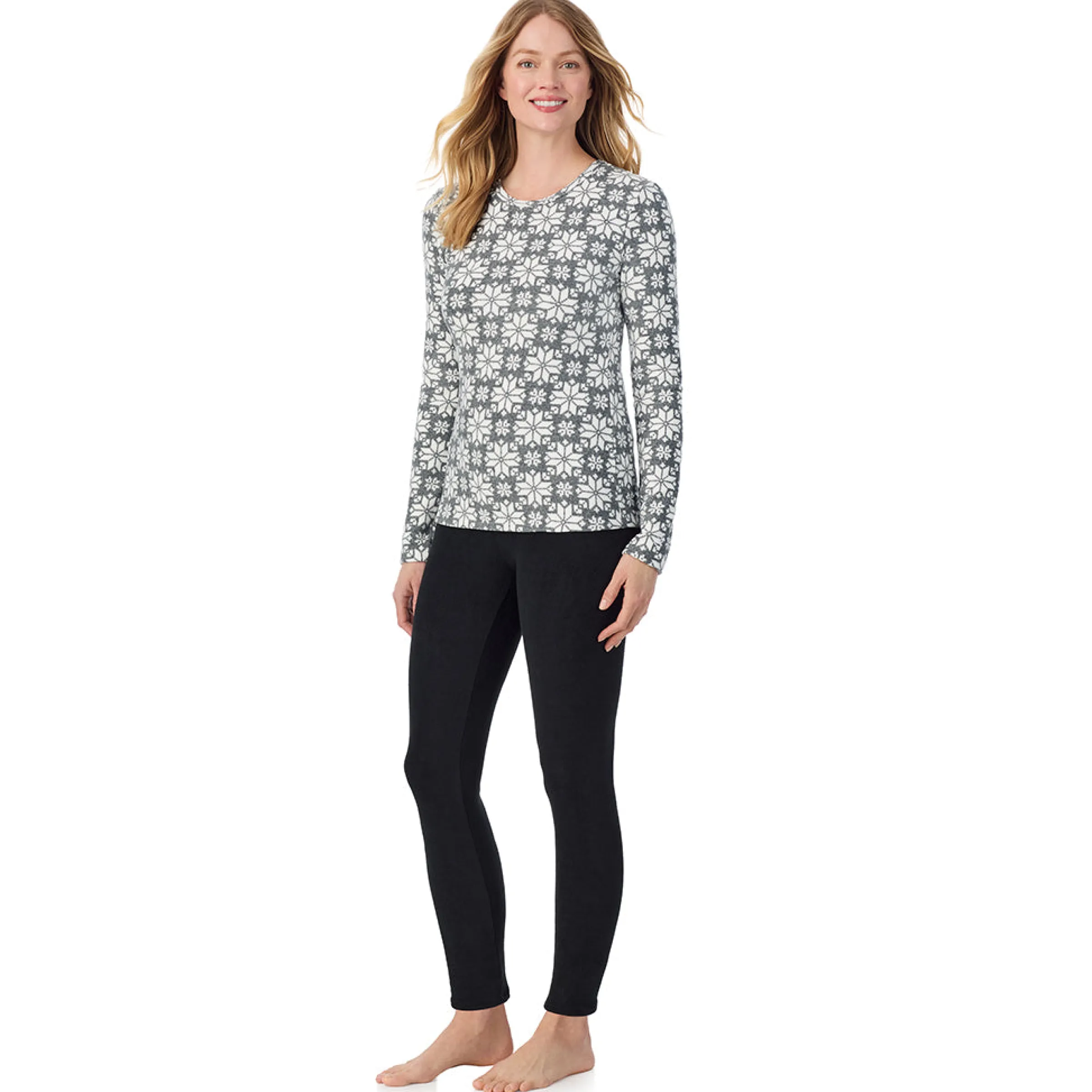 Outlet Fleecewear With Stretch Long Sleeve Crew Women Long Sleeves