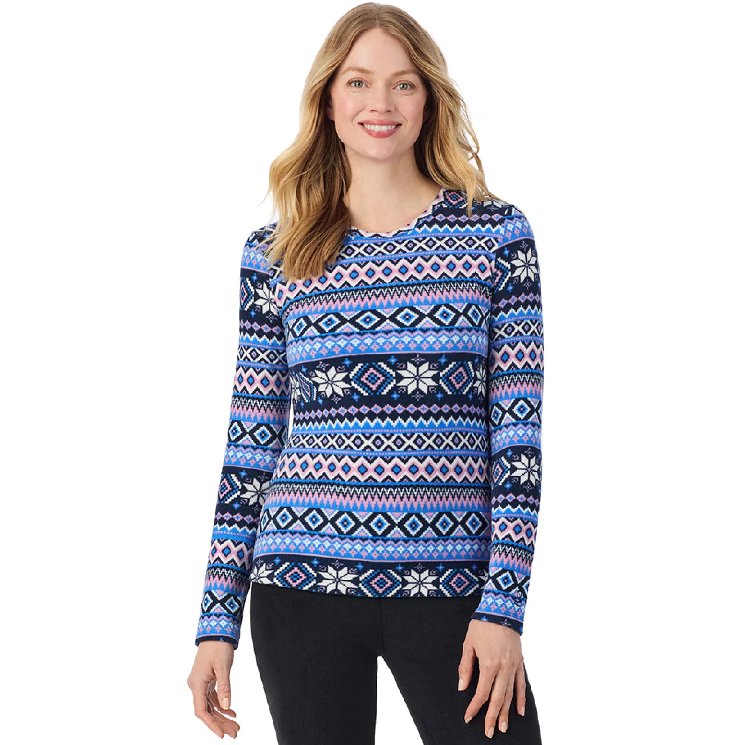 Outlet Fleecewear With Stretch Long Sleeve Crew Women Long Sleeves