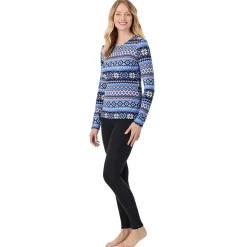 Outlet Fleecewear With Stretch Long Sleeve Crew Women Long Sleeves