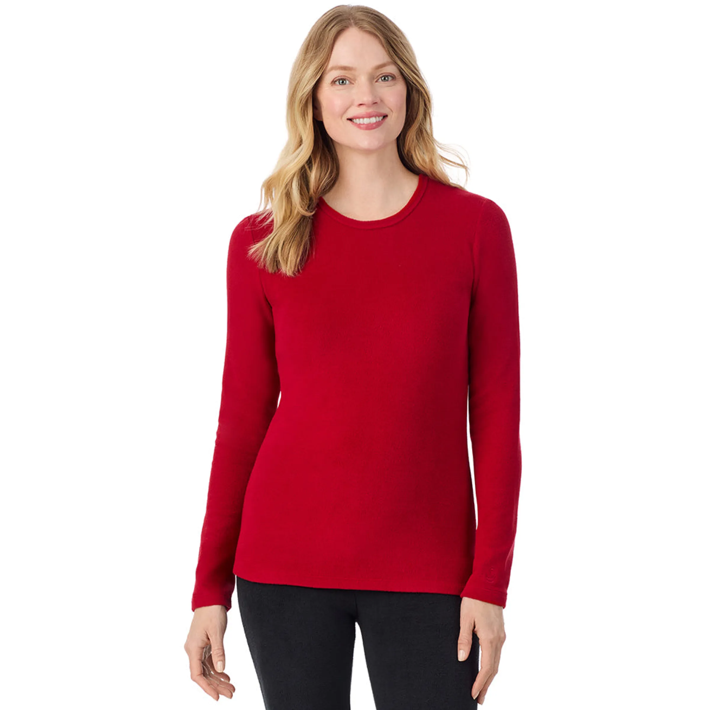 Outlet Fleecewear With Stretch Long Sleeve Crew Women Long Sleeves