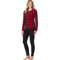 Outlet Fleecewear With Stretch Long Sleeve Crew Women Long Sleeves