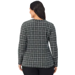 Hot Fleecewear With Stretch Long Sleeve Crew PLUS Women Plus Size|Long Sleeves