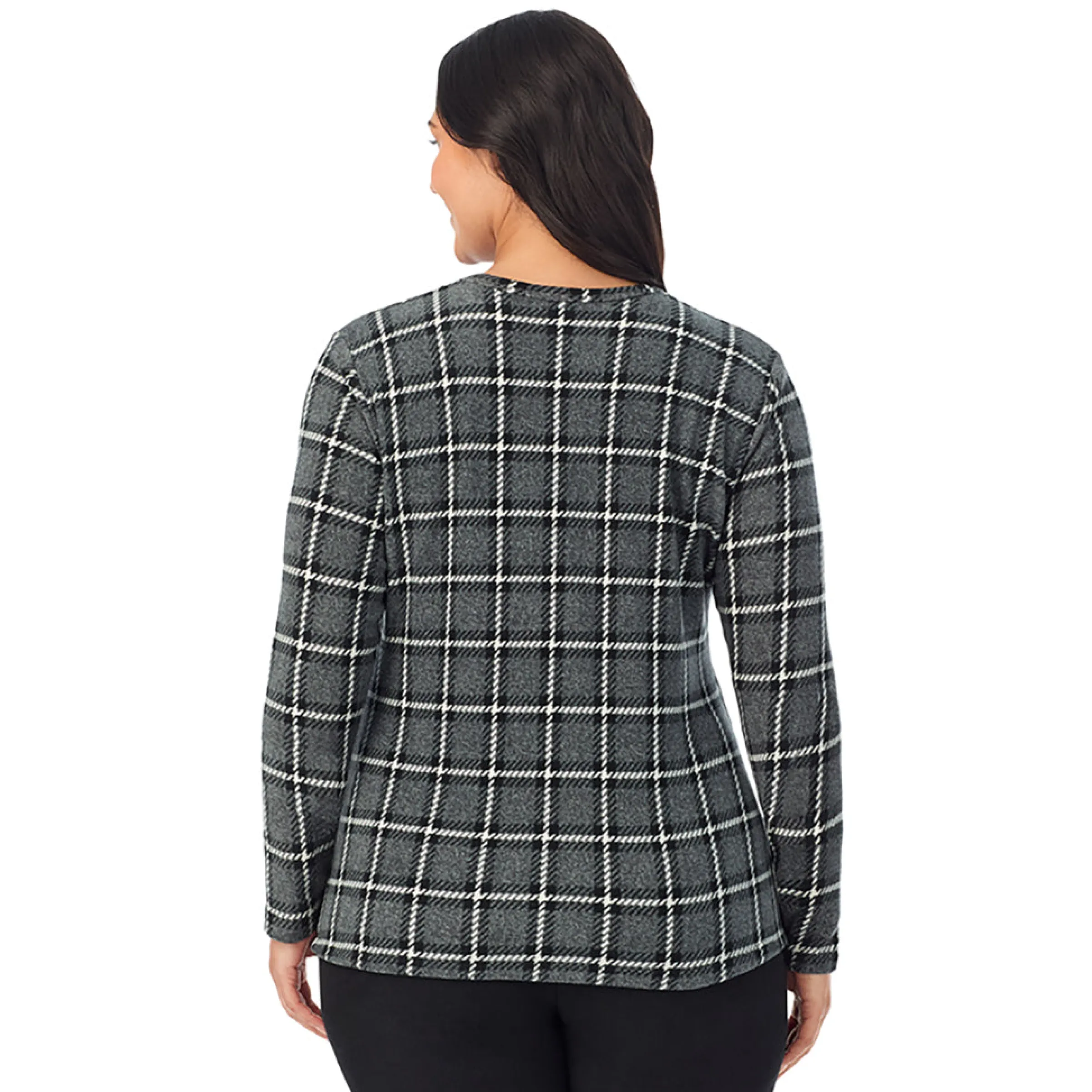 Hot Fleecewear With Stretch Long Sleeve Crew PLUS Women Plus Size|Long Sleeves
