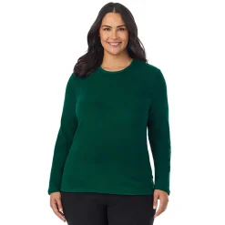 Hot Fleecewear With Stretch Long Sleeve Crew PLUS Women Plus Size|Long Sleeves