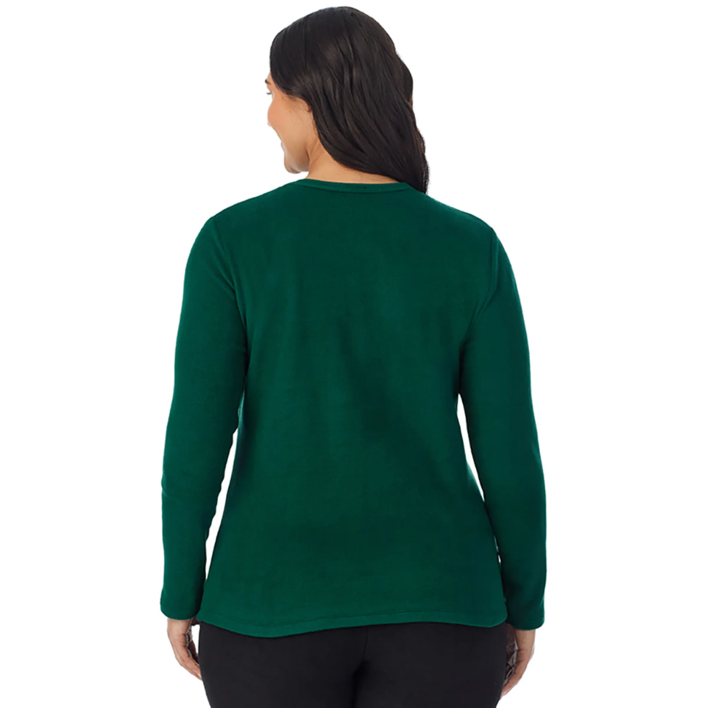 Hot Fleecewear With Stretch Long Sleeve Crew PLUS Women Plus Size|Long Sleeves