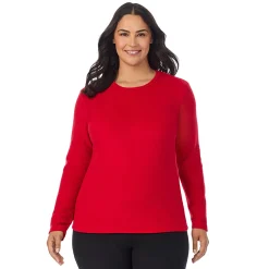 Hot Fleecewear With Stretch Long Sleeve Crew PLUS Women Plus Size|Long Sleeves