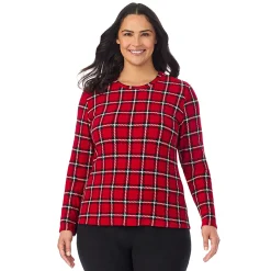 Hot Fleecewear With Stretch Long Sleeve Crew PLUS Women Plus Size|Long Sleeves