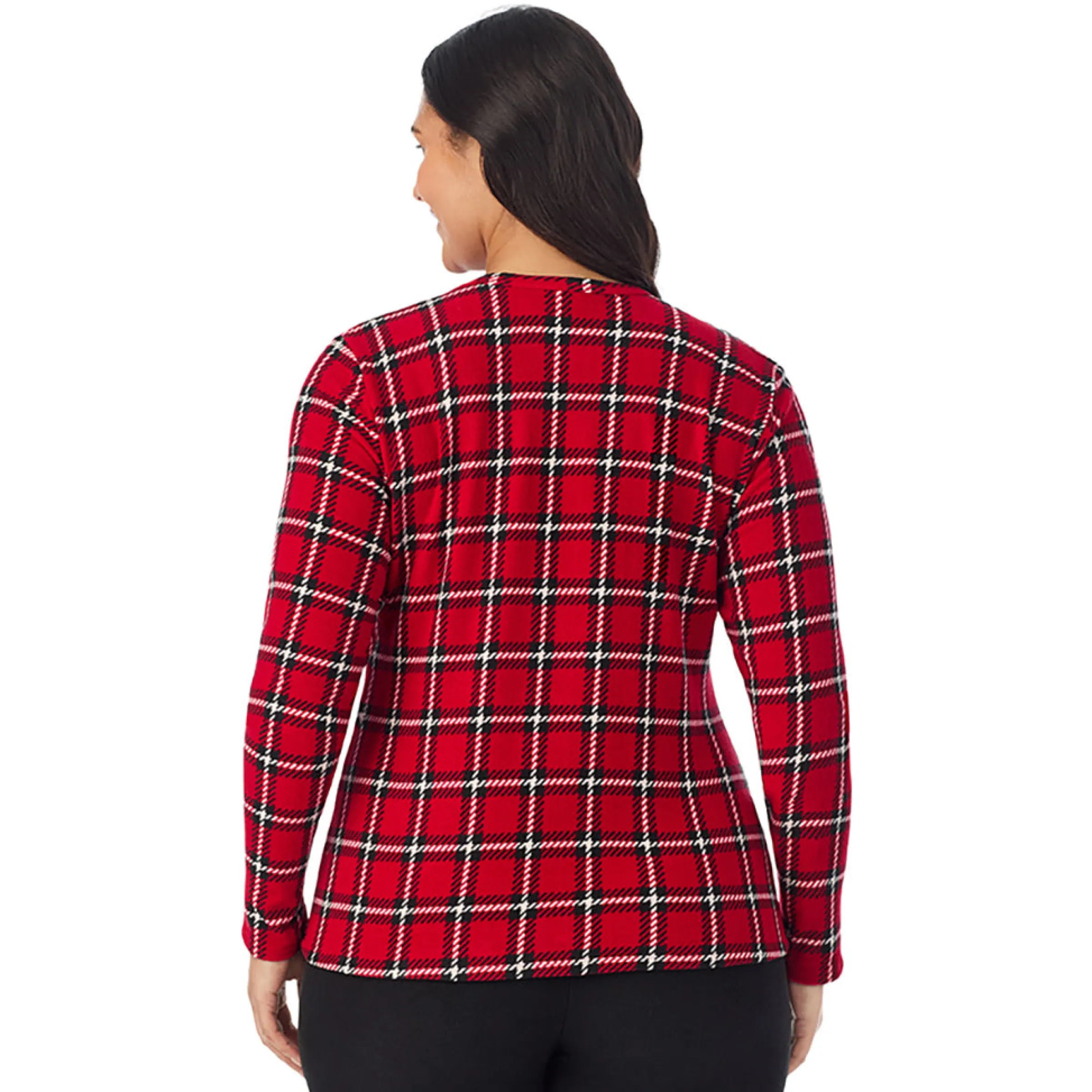 Hot Fleecewear With Stretch Long Sleeve Crew PLUS Women Plus Size|Long Sleeves