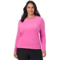 Hot Fleecewear With Stretch Long Sleeve Crew PLUS Women Plus Size|Long Sleeves