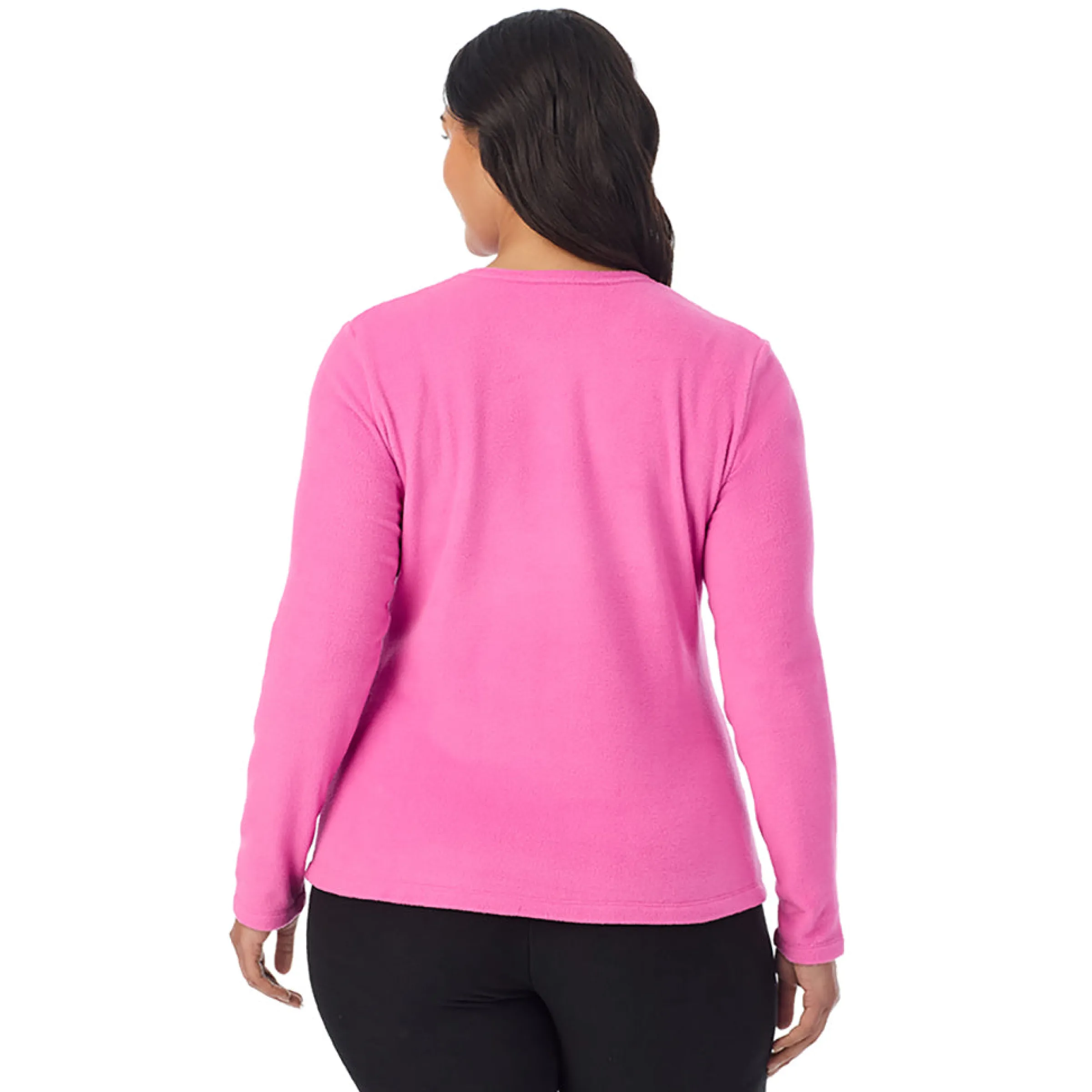 Hot Fleecewear With Stretch Long Sleeve Crew PLUS Women Plus Size|Long Sleeves