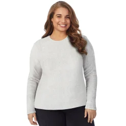 Hot Fleecewear With Stretch Long Sleeve Crew PLUS Women Plus Size|Long Sleeves