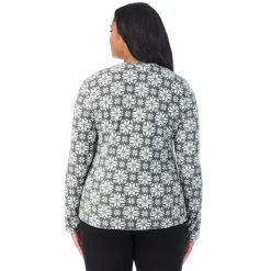 Hot Fleecewear With Stretch Long Sleeve Crew PLUS Women Plus Size|Long Sleeves