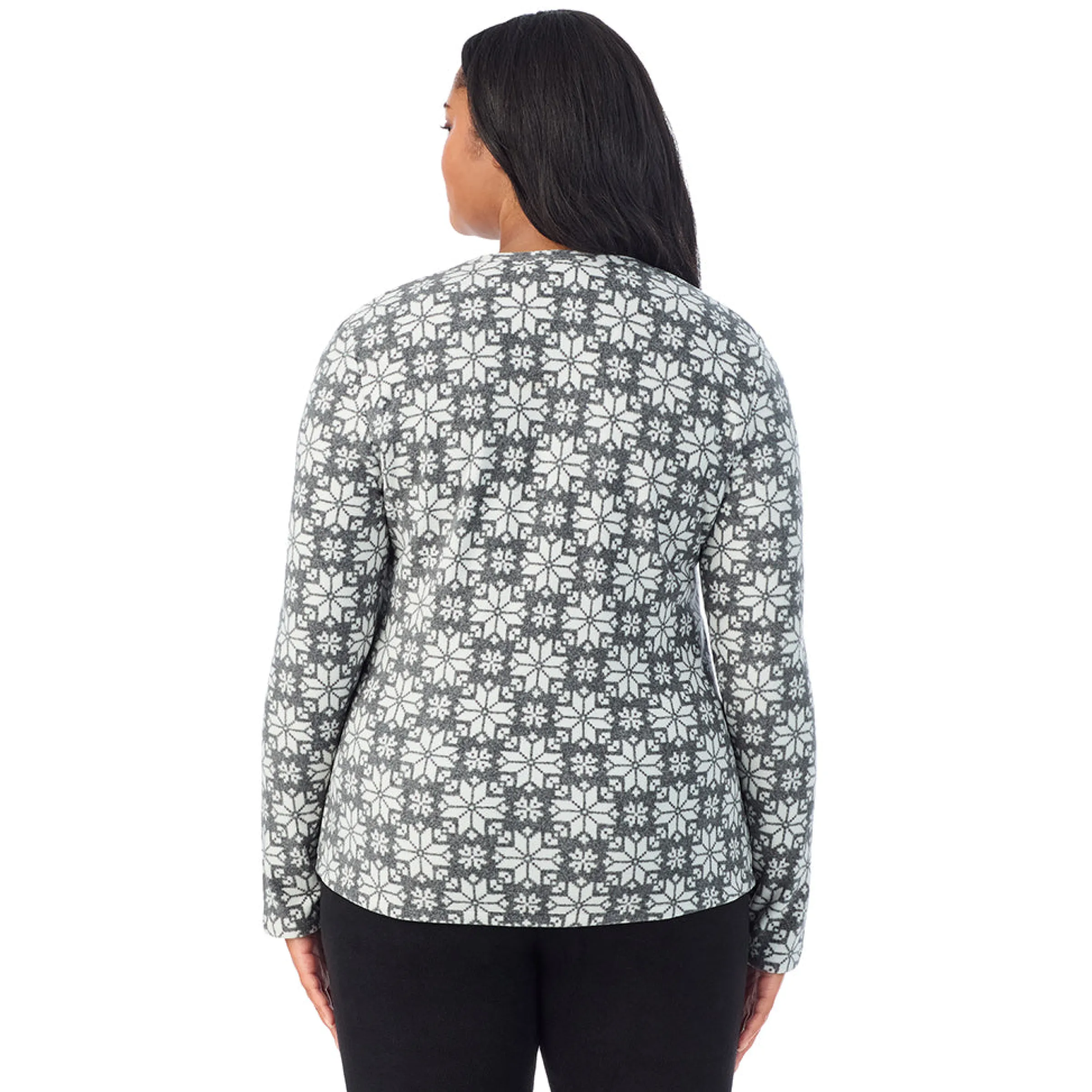 Hot Fleecewear With Stretch Long Sleeve Crew PLUS Women Plus Size|Long Sleeves