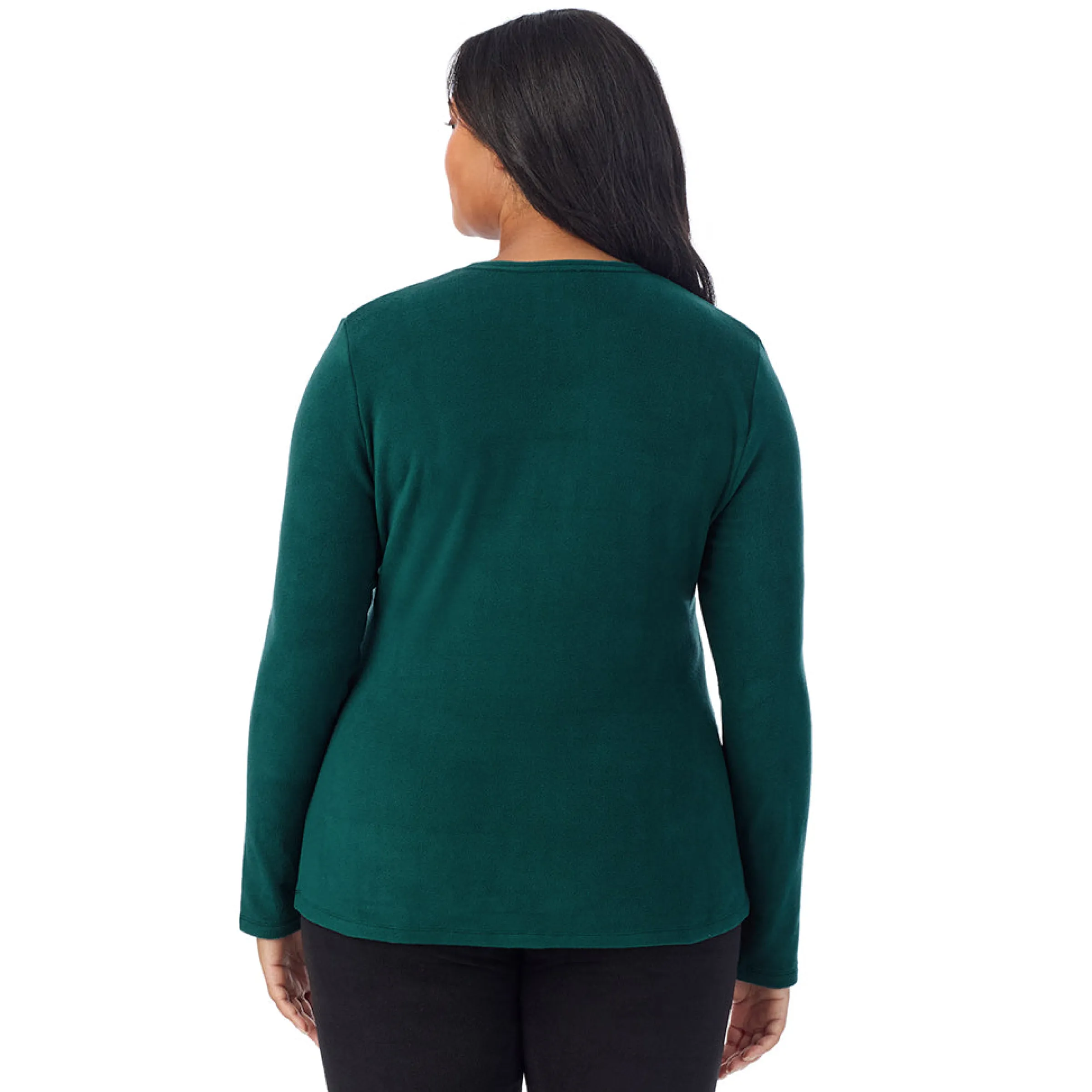 Hot Fleecewear With Stretch Long Sleeve Crew PLUS Women Plus Size|Long Sleeves