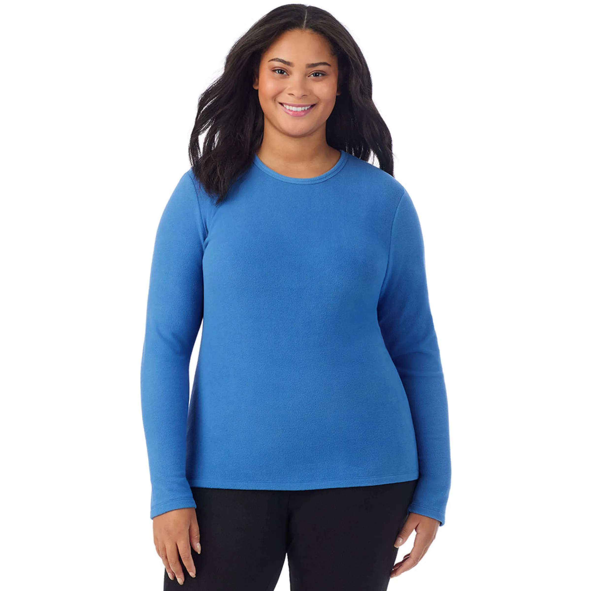 Hot Fleecewear With Stretch Long Sleeve Crew PLUS Women Plus Size|Long Sleeves