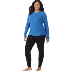 Hot Fleecewear With Stretch Long Sleeve Crew PLUS Women Plus Size|Long Sleeves
