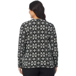 Hot Fleecewear With Stretch Long Sleeve Crew PLUS Women Plus Size|Long Sleeves