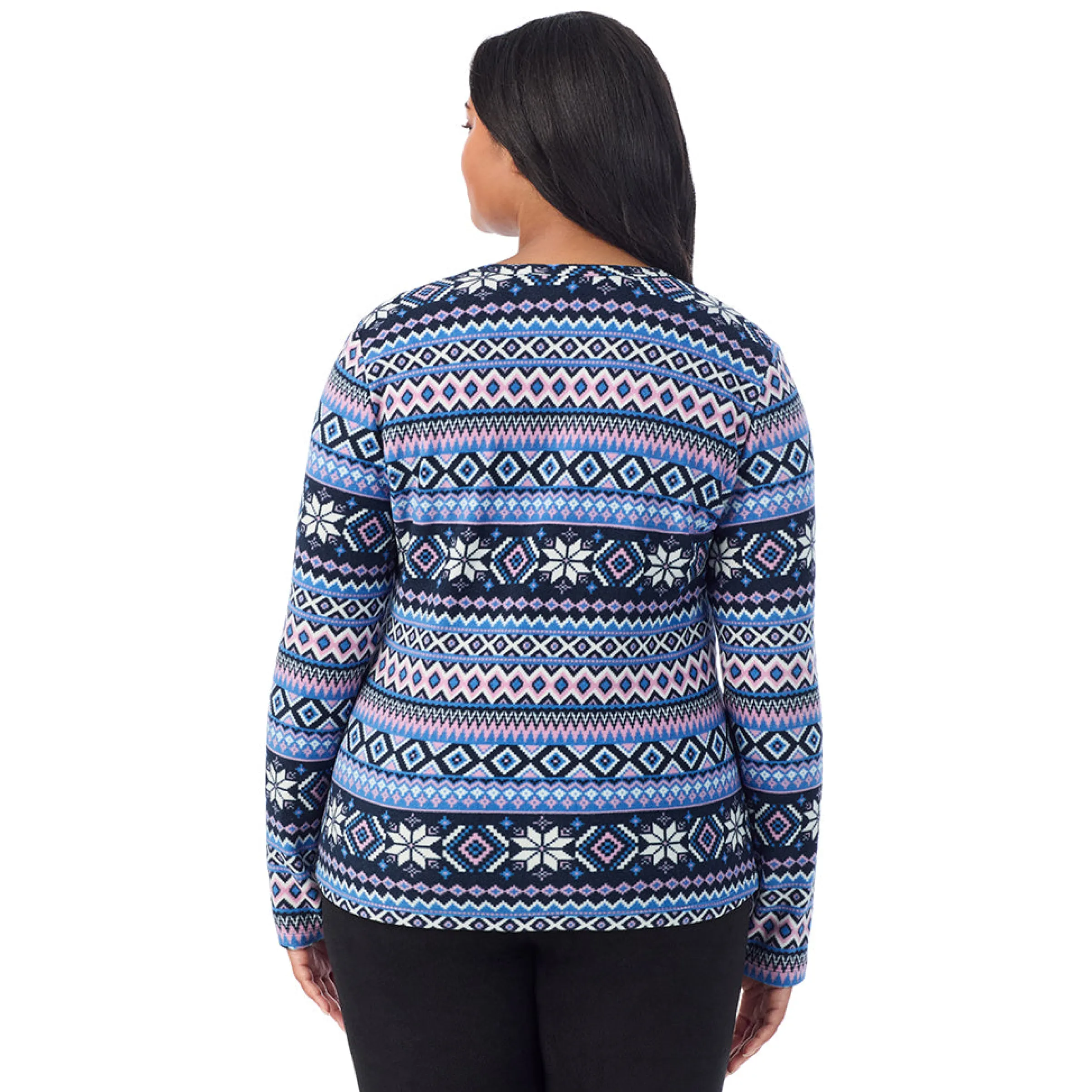 Hot Fleecewear With Stretch Long Sleeve Crew PLUS Women Plus Size|Long Sleeves