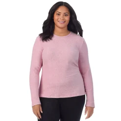 Hot Fleecewear With Stretch Long Sleeve Crew PLUS Women Plus Size|Long Sleeves