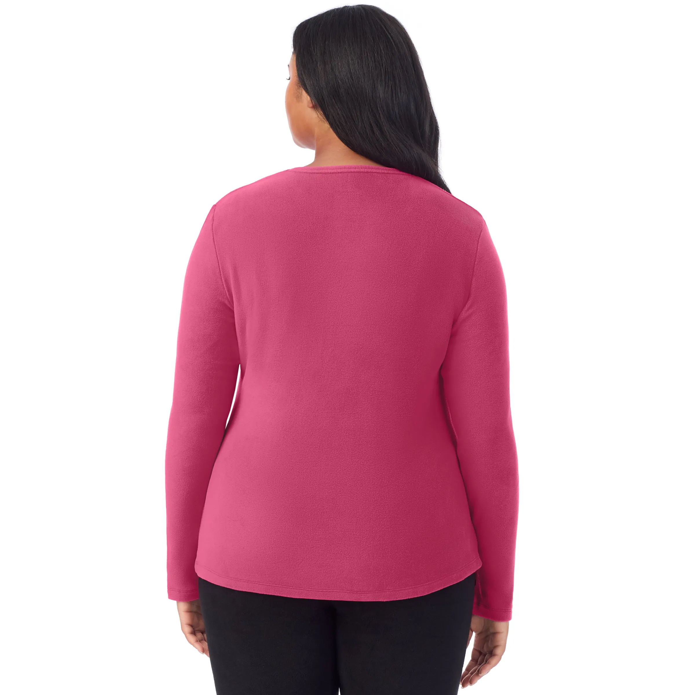 Hot Fleecewear With Stretch Long Sleeve Crew PLUS Women Plus Size|Long Sleeves