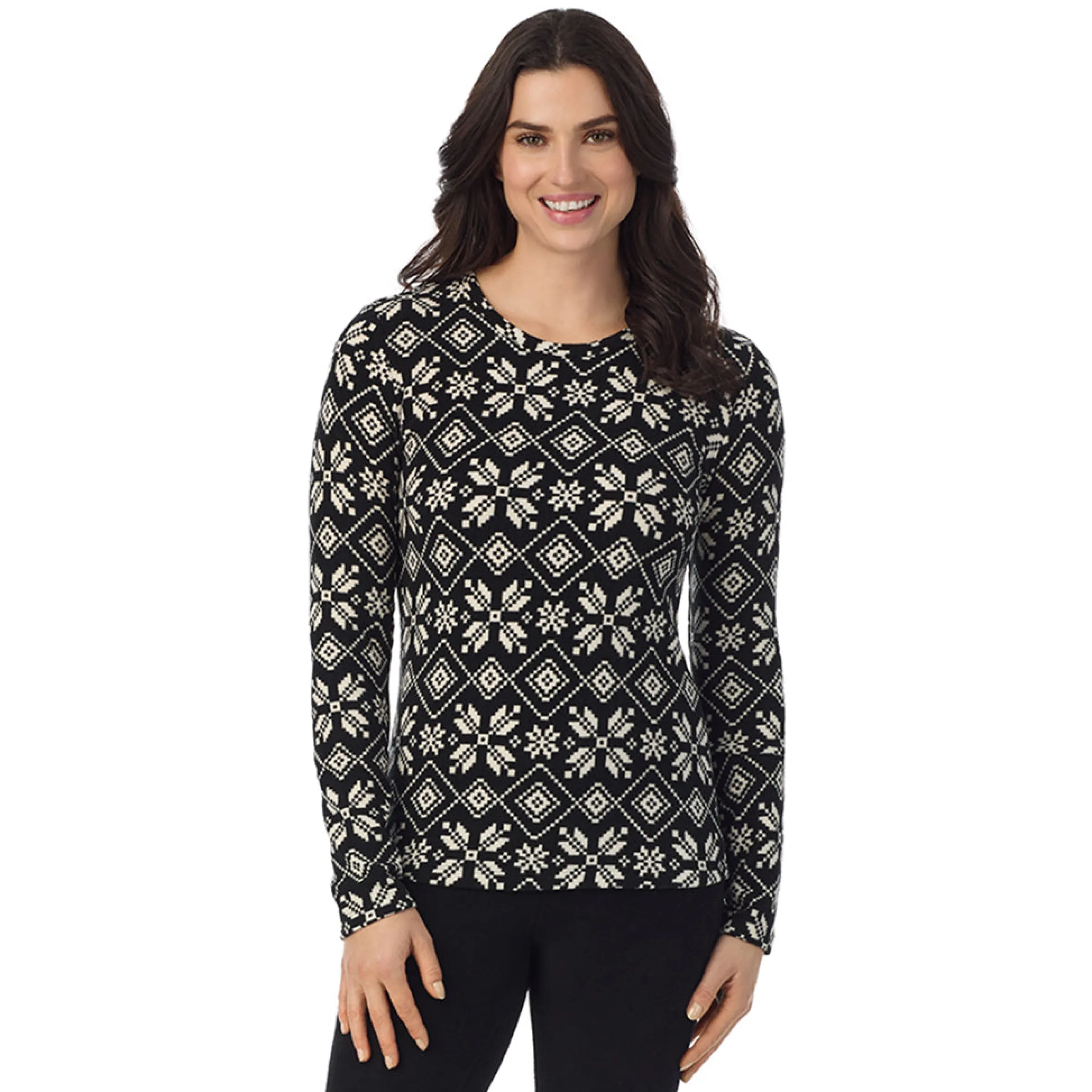 Outlet Fleecewear With Stretch Long Sleeve Crew Women Long Sleeves