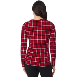 Outlet Fleecewear With Stretch Long Sleeve Crew Women Long Sleeves