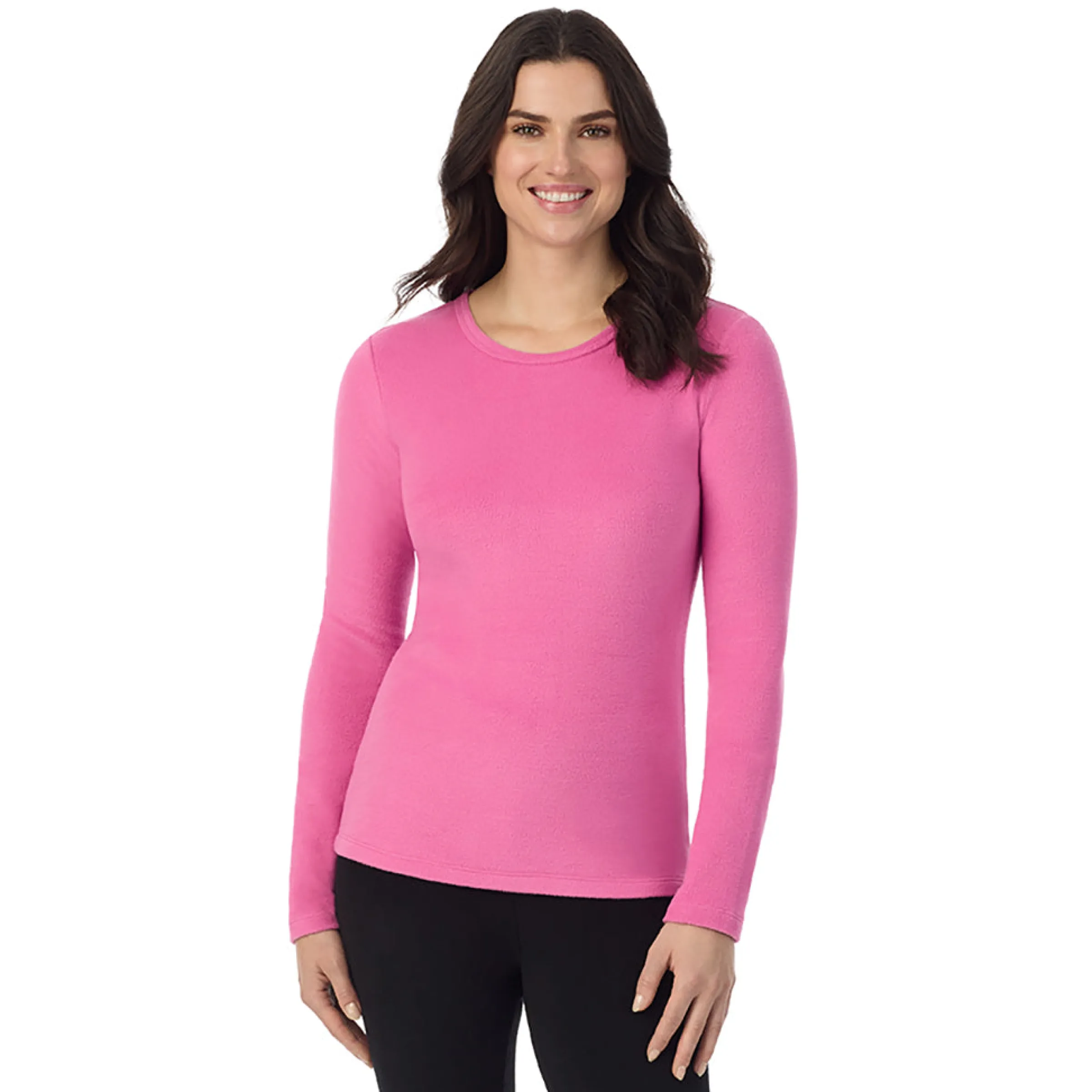 Outlet Fleecewear With Stretch Long Sleeve Crew Women Long Sleeves