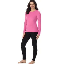 Outlet Fleecewear With Stretch Long Sleeve Crew Women Long Sleeves