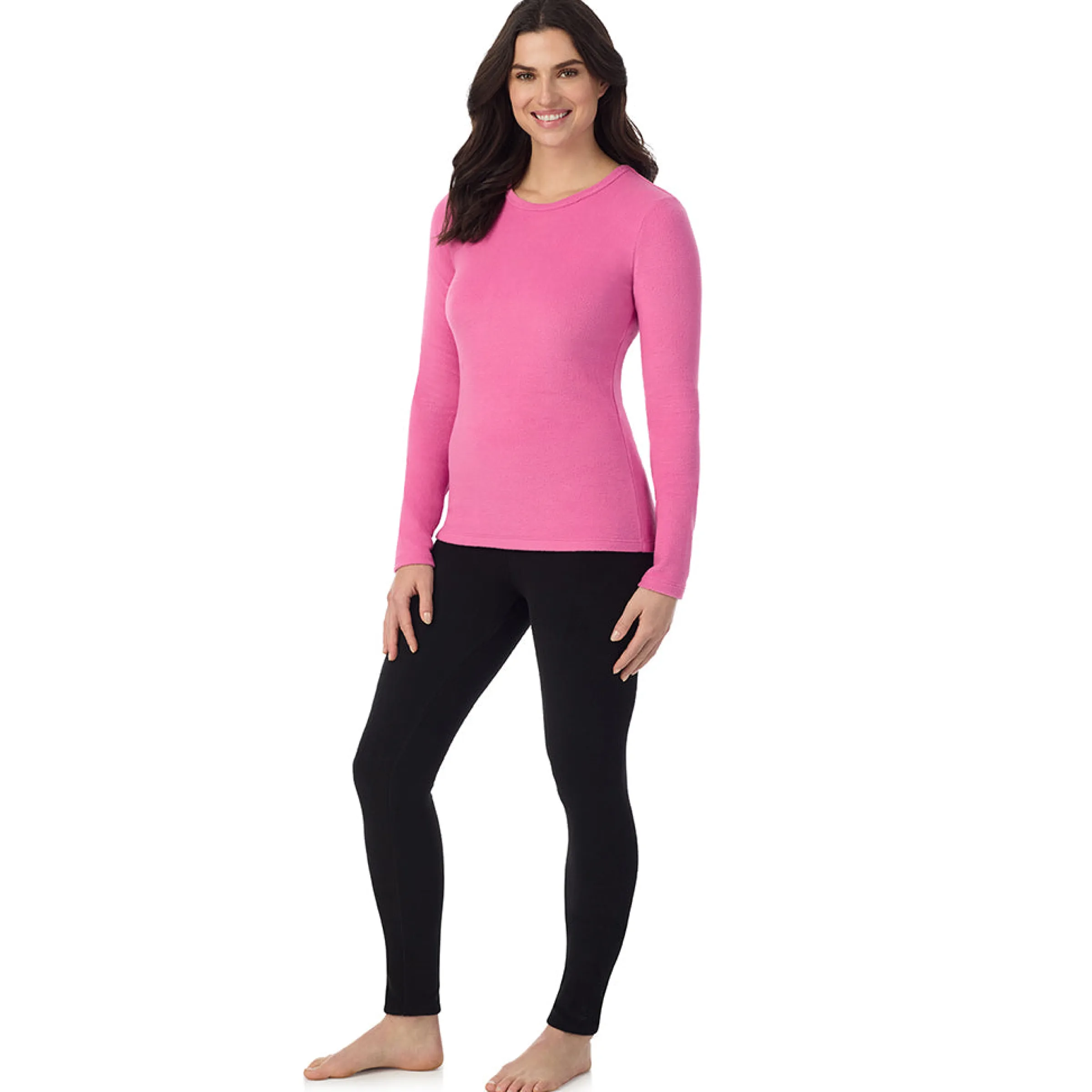 Outlet Fleecewear With Stretch Long Sleeve Crew Women Long Sleeves