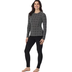 Outlet Fleecewear With Stretch Long Sleeve Crew Women Long Sleeves