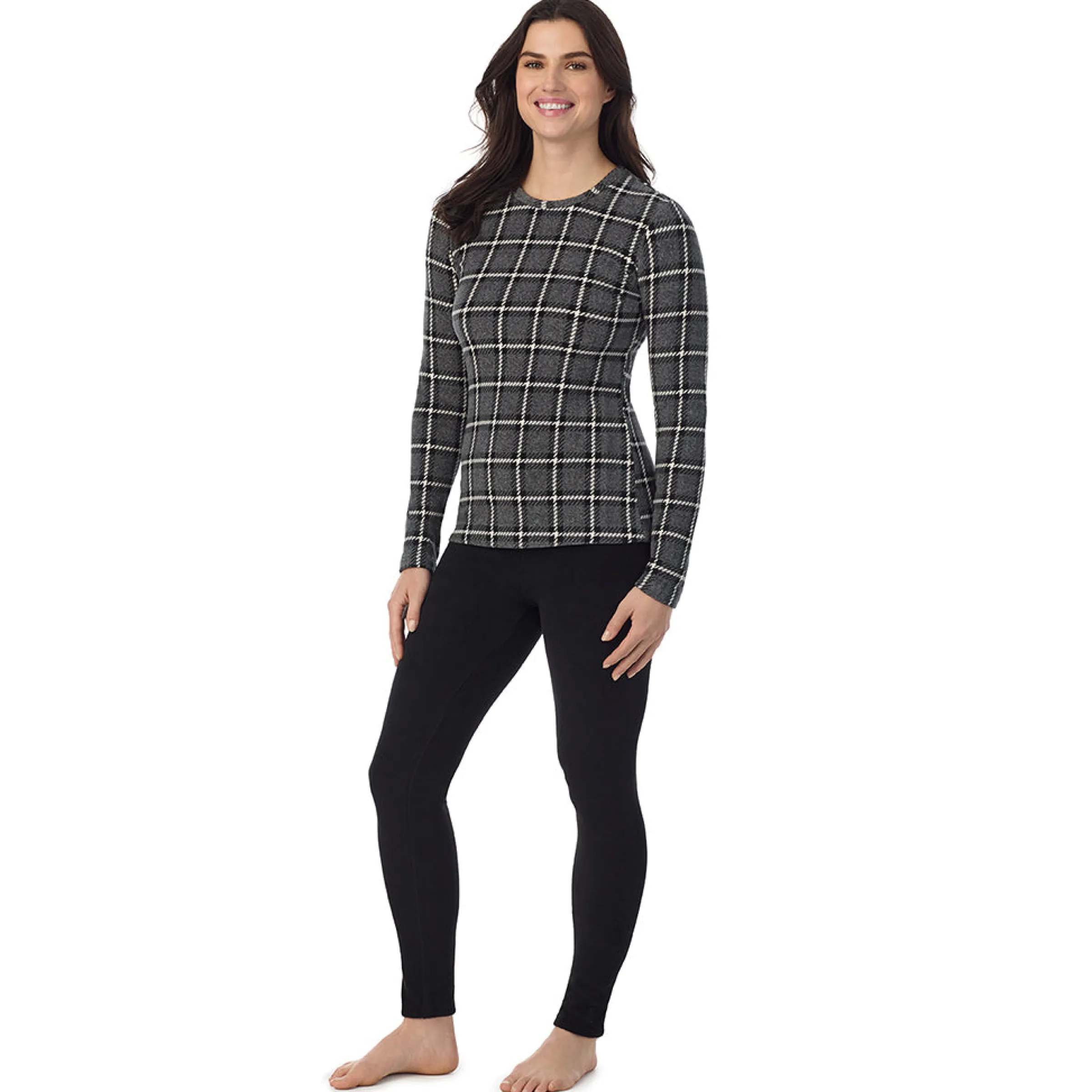 Outlet Fleecewear With Stretch Long Sleeve Crew Women Long Sleeves