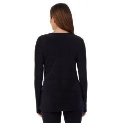 Sale Fleecewear With Stretch Maternity Snap Front Crew Women Maternity|Long Sleeves