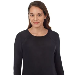 Sale Fleecewear With Stretch Maternity Snap Front Crew Women Maternity|Long Sleeves