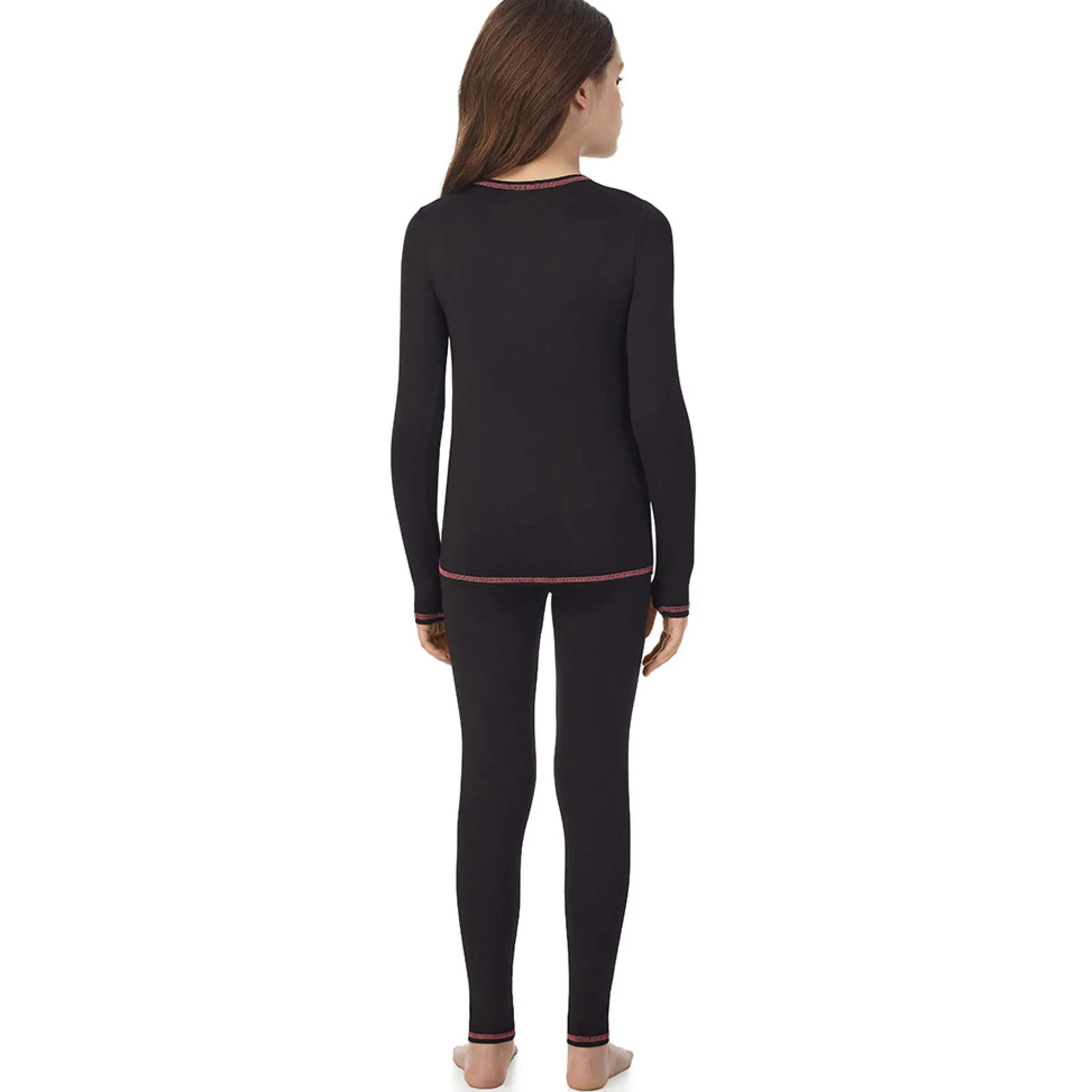 Outlet Girls Comfortech Stretch Poly 2 pc. Long Sleeve Crew & Pant Set Kids Girls Sets